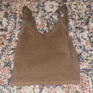 Brown tank top